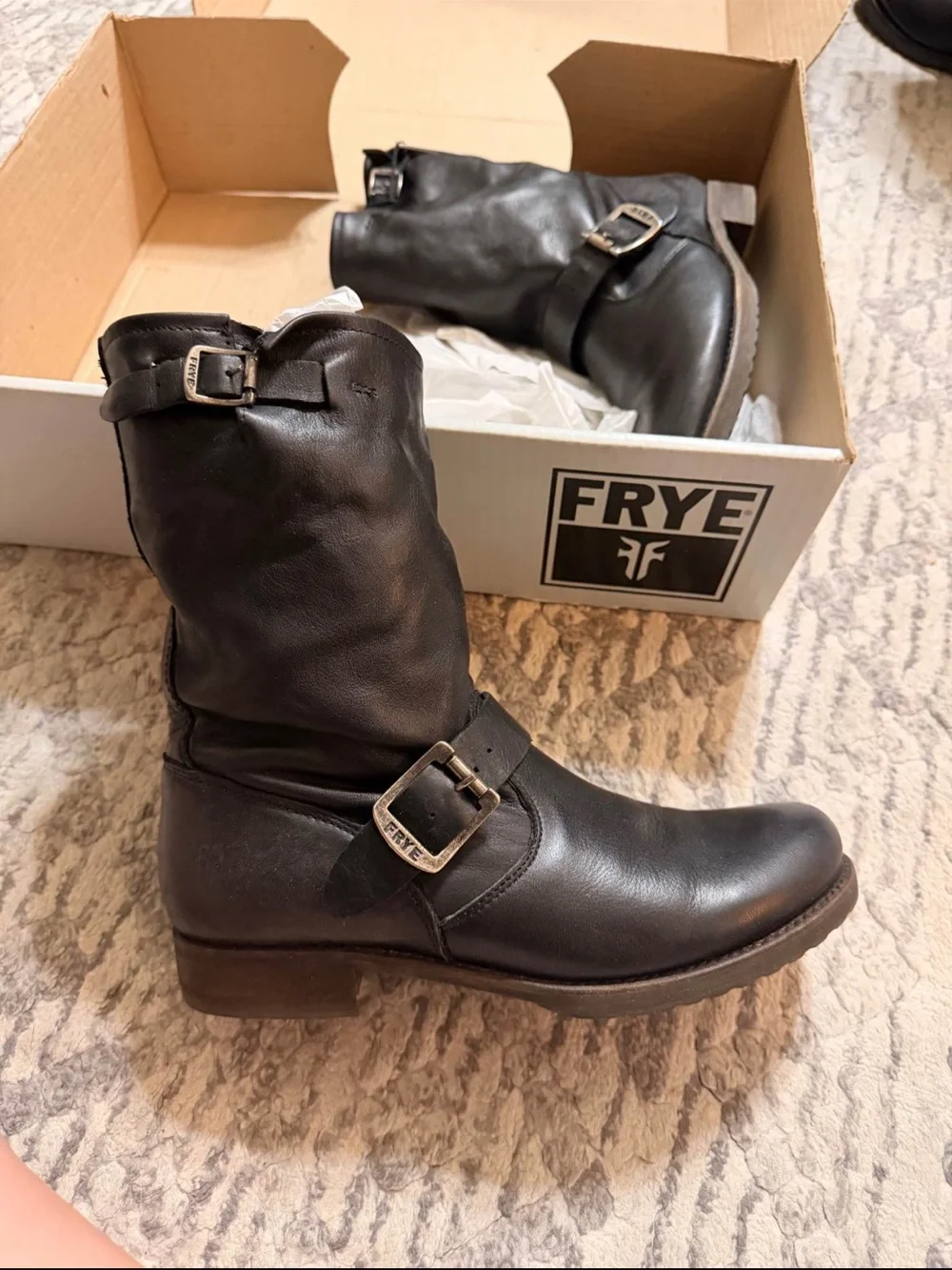 FRYE Black Veronica Short Boot